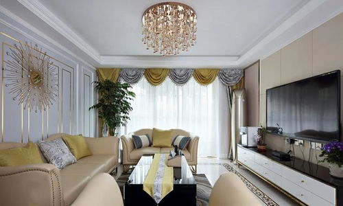 108m² 家里镶金线条，就是不一样，装出大宅范，太美了！晒晒——艺墅峰上大宅装饰